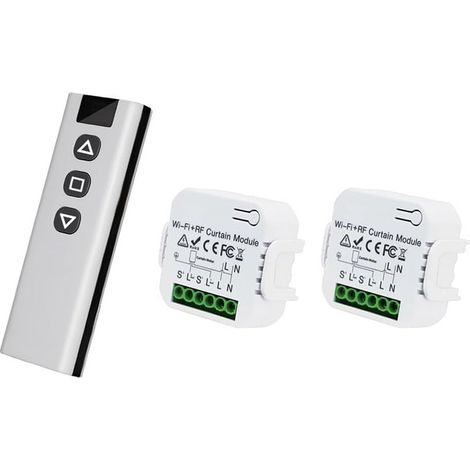 Commutateur De Rideau Intelligent Tuya Wifi 433 Mhz Module De Commande De Stores De Volet Roulant Avec Télécommande Pour Volet Roulant Électrique