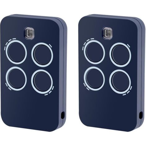 Lot De 2 Télécommandes De Remplacement Pour Ouvre-porte De Garage 4 Canaux, Compatibles Avec Genius Echo Tx4 Rc 433 Mhz
