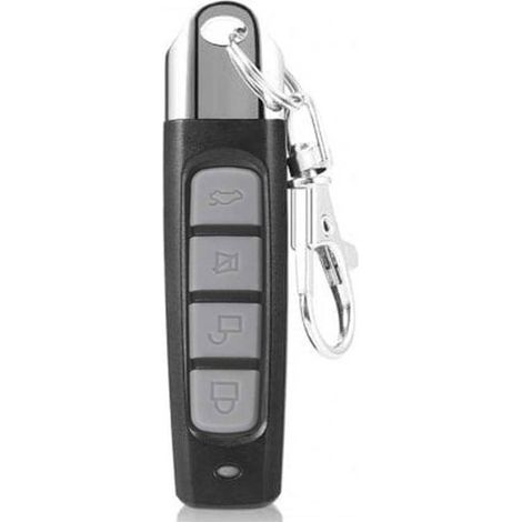 Télécommande Universelle Pour Porte De Garage 433 Mhz- Cloneur D'Alarme De Voiture- Bouton De Verrouillage Gris Pour Porte À Enroulement.