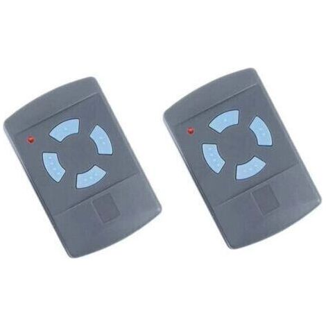 Pair Télécommande De Garage Sdre Hsm4 868 Mhz Avec 4 Boutons Couleur Bleue Remplacer Les Émetteurs Hormann 868 Mhz Hs4 Hsm2 Hsp4 868 Hs1 868 Tubauto Hsm4 868 Tubauto Hs4 868fréquence, 2pack