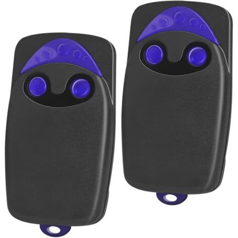 Pair Lot De 2 Émetteurs Manuels Pour Ouvre-porte De Garage, Compatibles Avec Télécommande Nice Flo2, Floxir, Flox2rgate, 433,92 Mhz