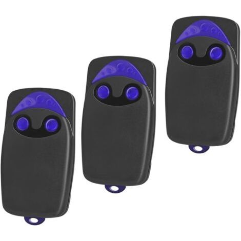 Pair Lot De 3 Émetteurs Manuels Pour Ouvre-porte De Garage, Compatibles Avec Télécommande Nice Flo2, Floxir, Flox2rgate, 433,92 Mhz