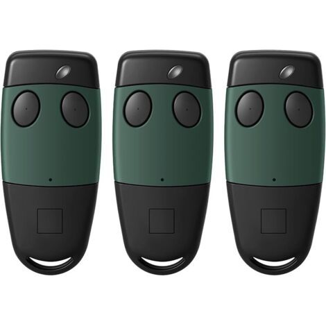 Pair 3pcs Telecommande Portail Pour Cardin S449-qz2 Pré-codée 433 Mhz,2 Canaux Télécommande Ouverture Portail,remplace Le Modèle Txq4492p0