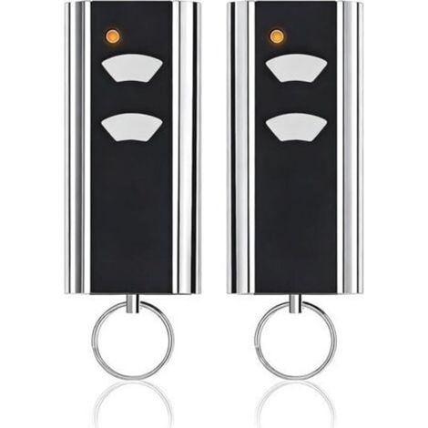 Pair Lot De 2 Télécommandes De Rechange Pour Émetteur Manuel Normstahl Rcu 433-2, Rcu 433-4, Ea433 2km, Ea433 2ks, T433-4, 433,92 Mhz, 2 Canaux, Compatible Avec La Motorisation De Porte De Garage Craw