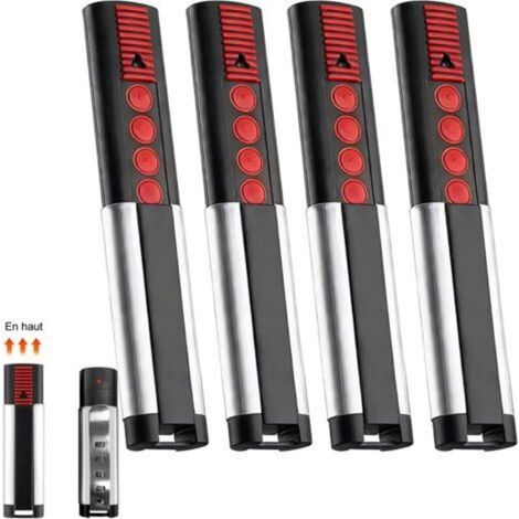 Pair Lot De 4 868mhz Telecommande Portail, Telecommande Porte De Garage Compatible Avec Telecommande 4020 Tx03-868-4, 4026 Tx03-868-2, 4020v000, 4026v000, Bip Portail Porte De Garage, 4 Canaux