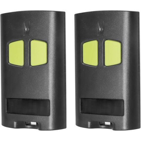 Pair 2 Pièces De Rechange Telecommande Portail To.go 2va, 2 Canaux, 433.92 Mhz, Compatible Avec Rsc2-433, To.go 2va, To.go 4va, Transmission À 128 Et 68 Bits