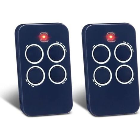 Pair 2 Pièces De Rechange Pour Télécommande Genius, 433,92 Mhz Pour Garage 4 Canaux Compatible Avec Genius Echo Tx4 433 Rc,echo Tx2 433 Rc,te443h Bravo