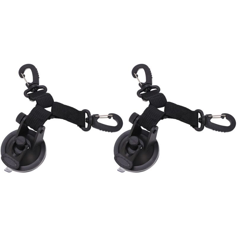 Autozelt-saugfuß, Schwarzer Anker, Robust, Doppelter Outdoor-haken, Für Camping, 2 Stück