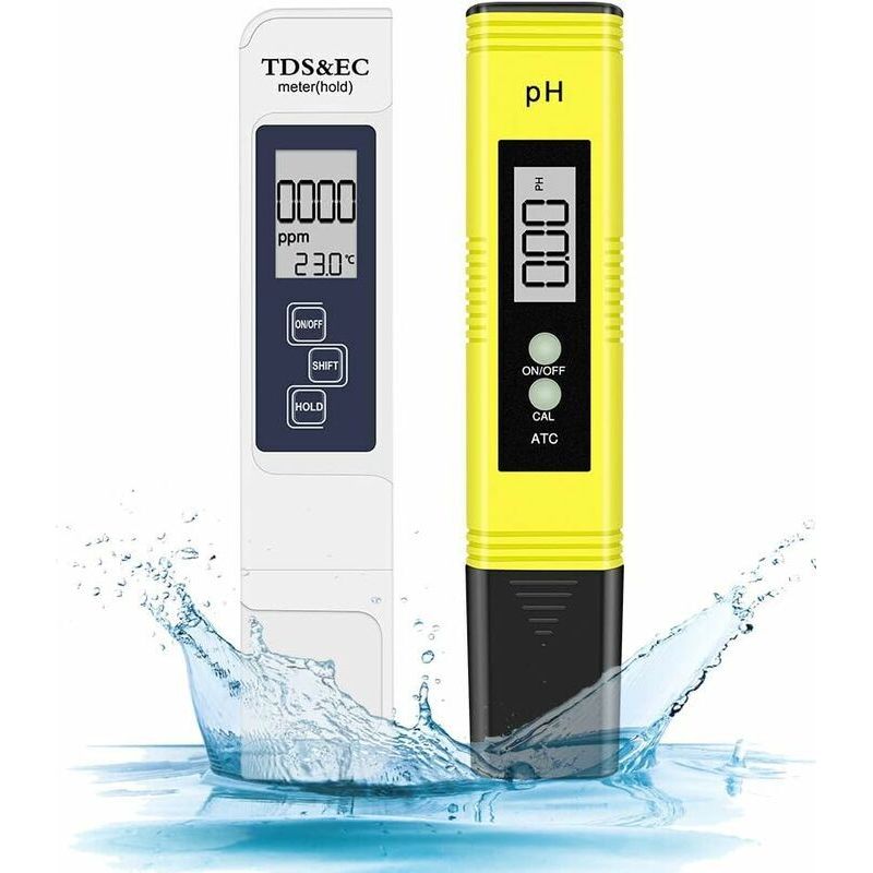 Elektronisches 4-in-1-ph-meter Für Schwimmbäder: Ph-, Tds- Und Temperaturmessung Mit Lcd-bildschirm, Geeignet Für Trinkwasser, Aquarien, Hydrokultur Und Schwimmbäder