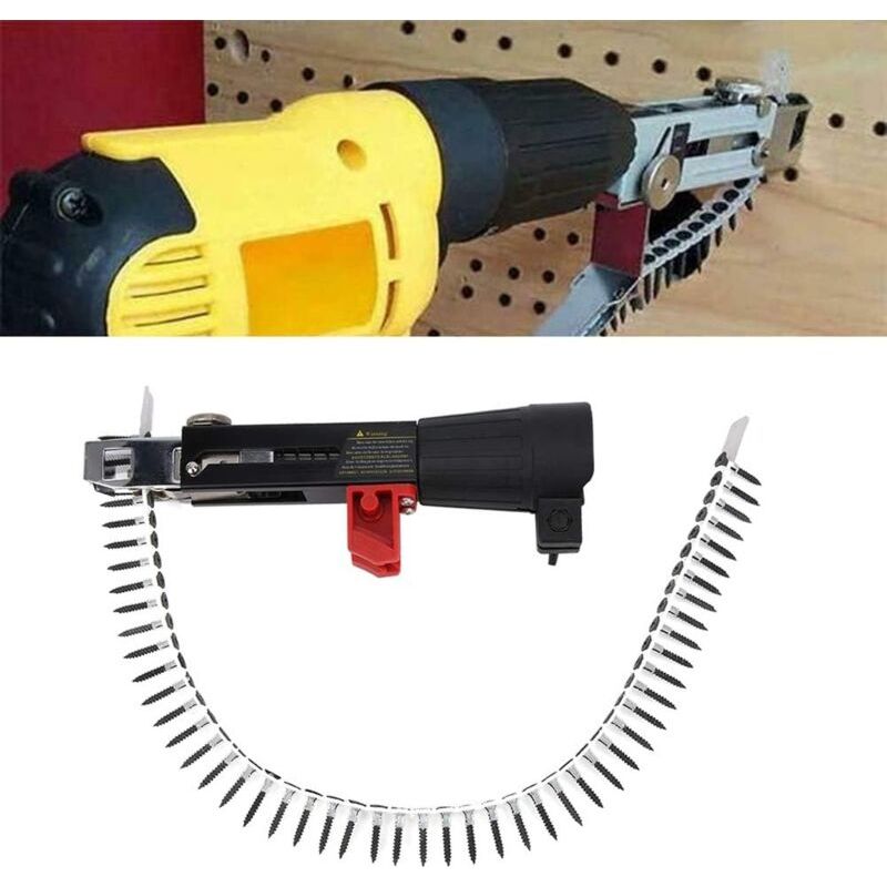 Adaptat Akkuschrauber, Automatischer Kettennagler, Elektrische Bohrmaschinen-schraubspannvorrichtung, Holzbearbeitungswerkzeug Für Gipskartonplatten