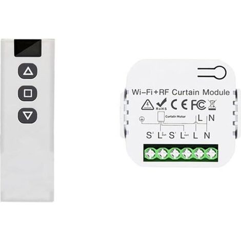 Module Volet Roulant Sans Fil – Télécommande Rf Préprogrammée – Portée 100m – Contrôle Facile Pour Volets Et Stores
