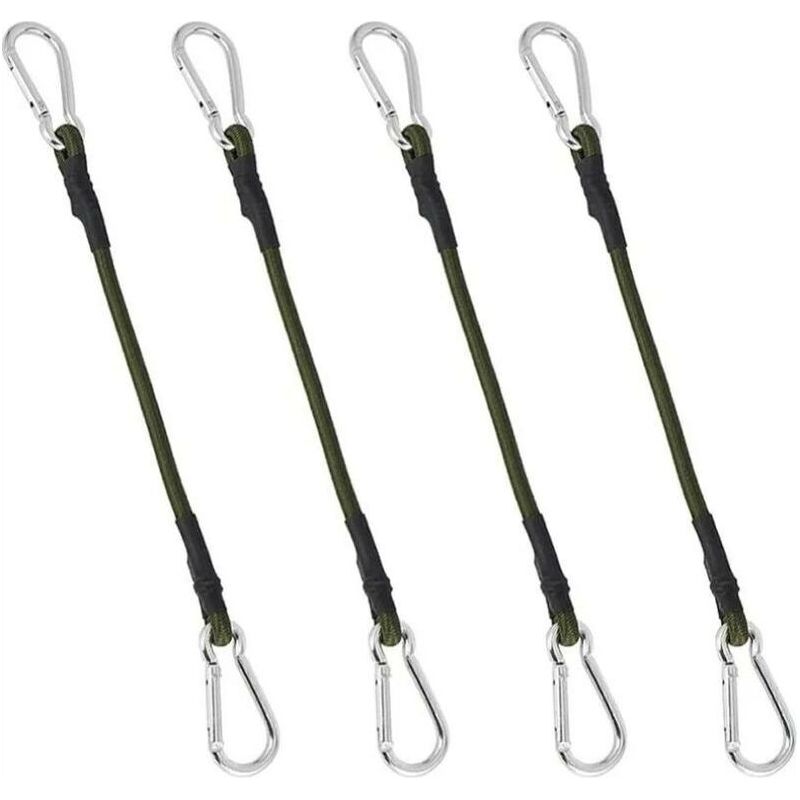 Stück 30 Cm Karabiner-gummibänder Für Camping, Gepäck, Reisezelte, Wäscheleinen Und Gepäckbefestigung