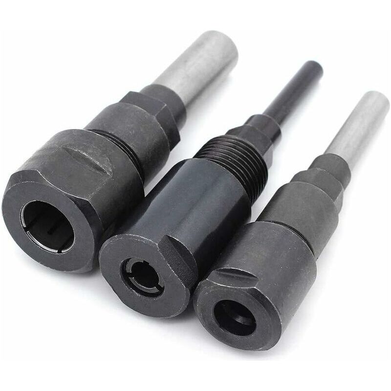 Dreiteilige Fräser-spannzangenverlängerung, Fräs- Und Trimm-spannzangenverlängerung, Verlängerung Für Schneid- Und Graviermaschinen, 1/4"/1/2"/8-mm-holzfutterhalter, Schaftfräser