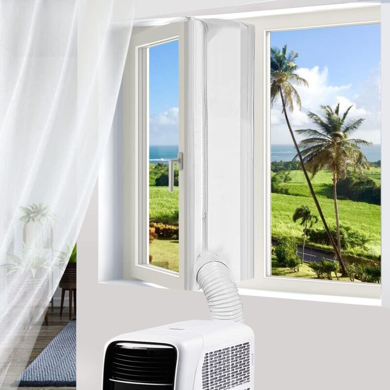 Fensterdichtung Für Mobile Klimageräte, Kompatibel Mit Allen Mobilen Klimageräten Und Wäschetrocknern, Einfache Montage, Kein Bohren Erforderlich (400 Cm)