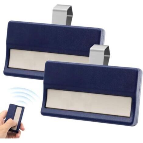 Télécommande Garage (2 Pièces) Pour 4330e, 4332e, 4333e, 4335e - Abs Métallique - Portée 100m (433 Mhz)