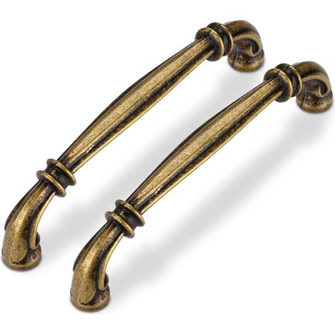 6 Stück Retro-küchenschrankgriffe, Bronze, 96 Mm, Möbelgriffe Aus Zinklegierung, Vintage-möbelgriffe Für Büros, Schubladen, Schränke, Kommoden (bronze)