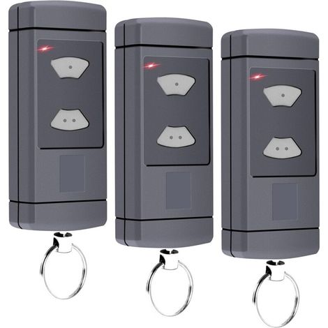 Bardusch Lot De 3 Émetteurs Portatifs Compatibles Avec Hörmann - 40,685 Mhz - Pour Porte De Garage Hörmann Hsm2-40, Hsm4-40, Hse2-40, Hse4-40, Hs2-40, Hs4-40, 2 Canaux