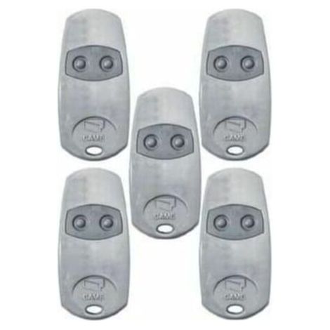 Pack De 5 Télécommandes Came Top-432ee Slimline 433mhz 2 Canaux Grises