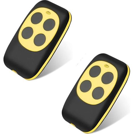 Telecommande Universelle Portail, Telecommande Garage Universelle Sans Fil, Rolling Code À 4 Boutons Pour Porte De Garage Et Voiture（2 Articles）