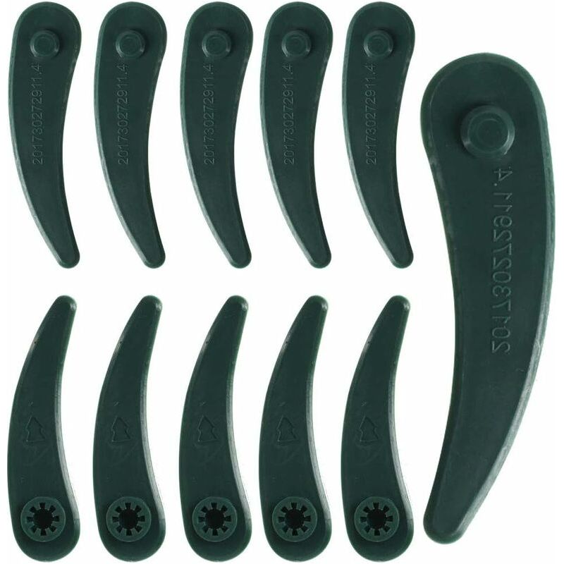 25 Ersatzklingen Aus Kunststoff Für Rasenmähermesser, Ersatzklingen Für Bosch Art Art23-18li Und Art 26-18li Trimmer