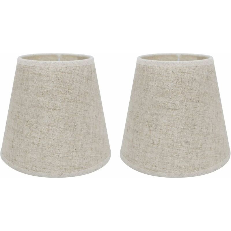 Set Mit 2 E14-lampenschirmen Für Nachttisch, Kristallwandleuchte, Lampenleuchter