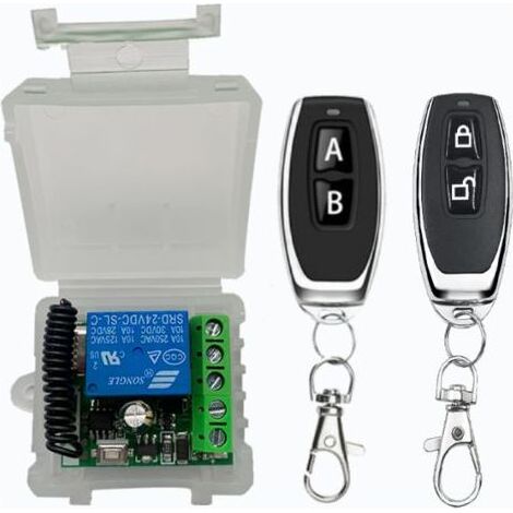 Qorva-télécommande Et Émetteur Mural Pour Motorisations Télécommande Sans Fil Télécommande De Contrôle D'Accès Serrure Électrique Dc Lumières Contrôleur De Porte Électrique