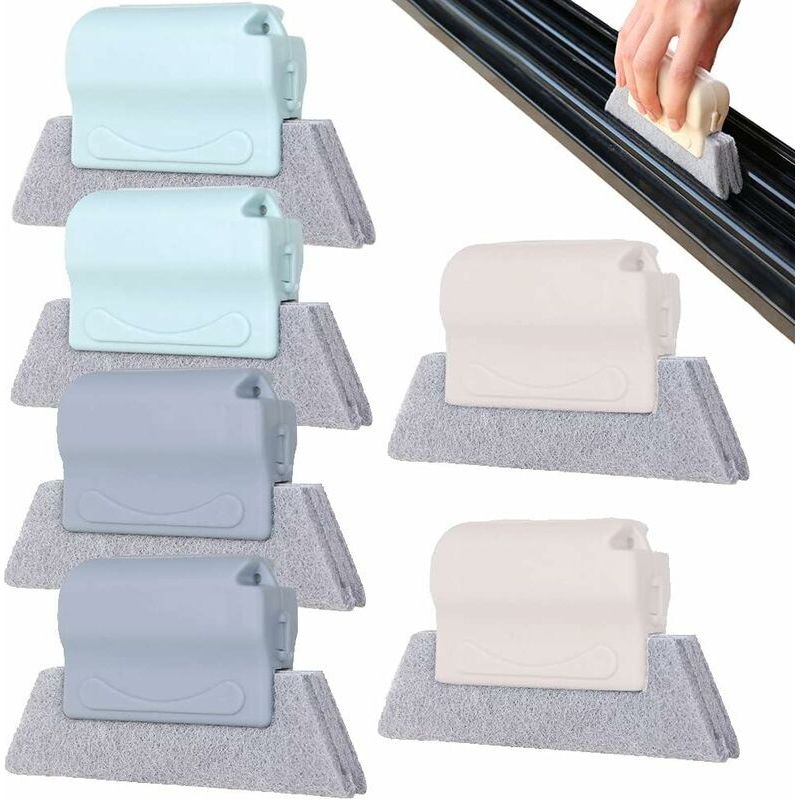 Magic Groove Reinigungsbürste, Kreative Fensterreinigungsbürste, Bürste Zur Reinigung Von Ecken, Küchen Und Fenstern, 6-teilig
