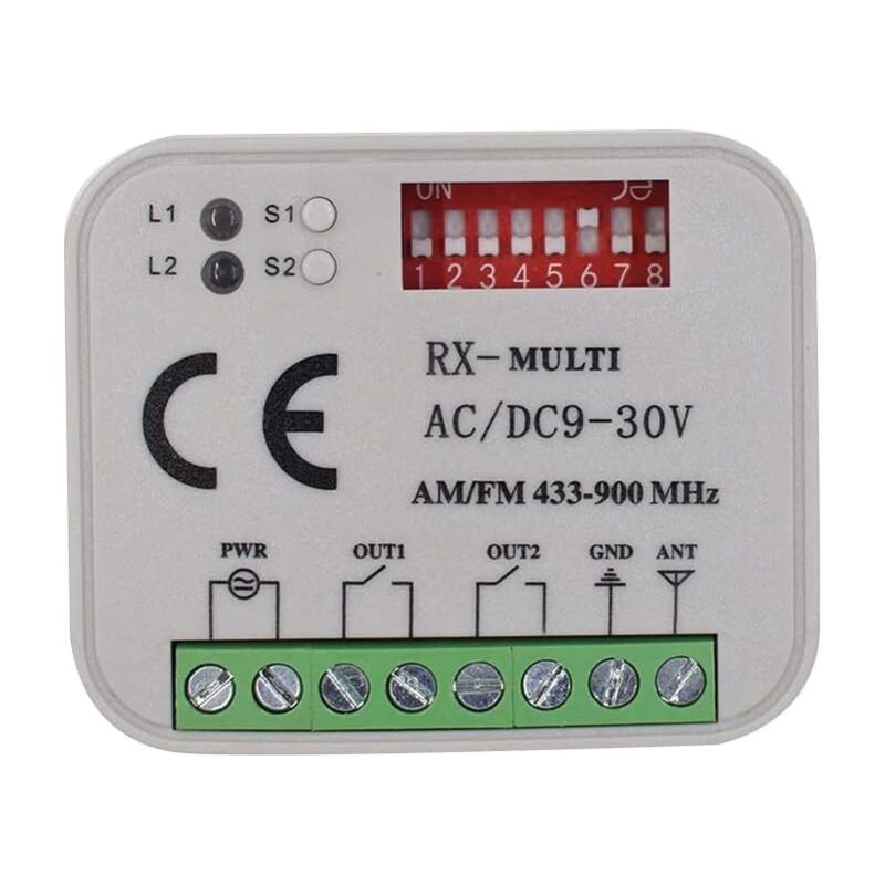 Radio Recept Universelle Rx Multi 433-900 Mhz Compatible With Faac, Bft, Nice, Sommer, Kartokner.