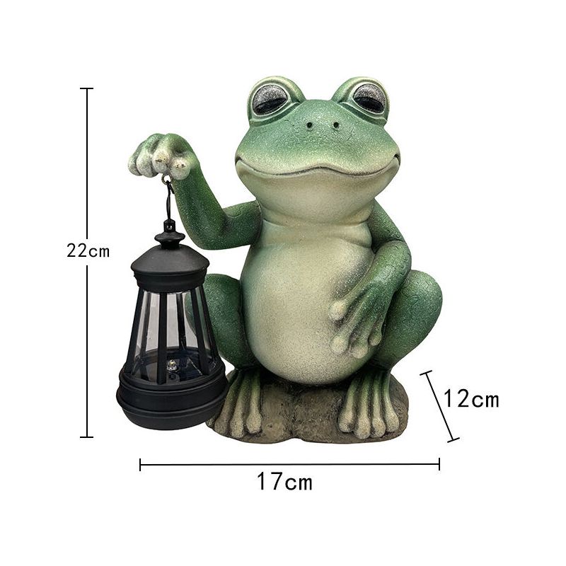 Solarbetriebene Gartenfigur, Frosch, Außenfigur Mit Led-beleuchtung, Gartenfigurenbeleuchtung, Gartendekoration, Terrasse, Hof, Rasen, Einzugsgeschenk
