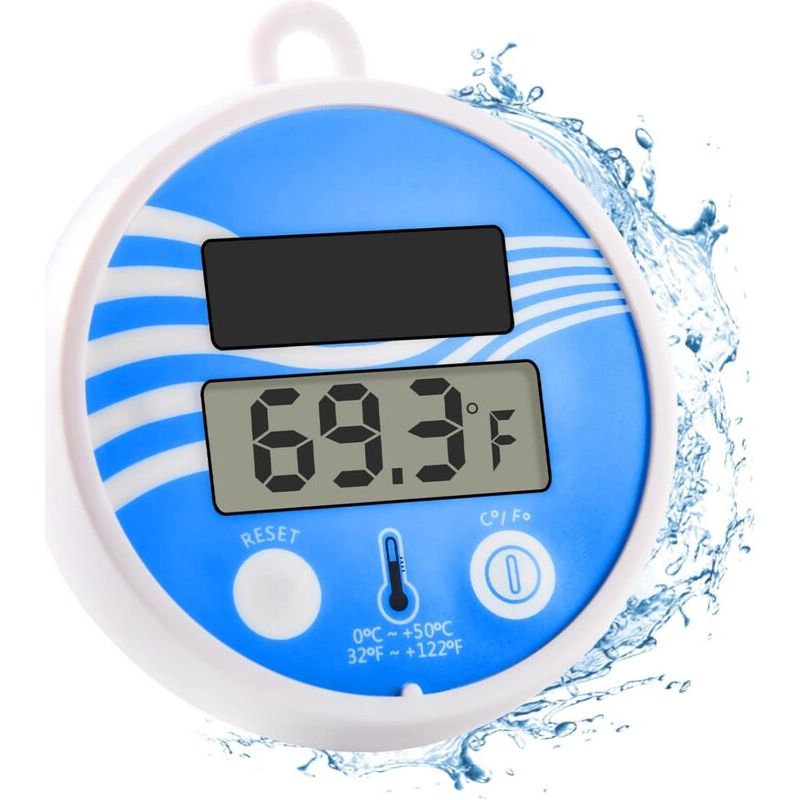 Kabelloses, Schwimmendes Poolthermometer – Leicht Ablesbares, Bruchsicheres, Digitales Solar-poolthermometer Für Pools, Spas Und Whirlpools