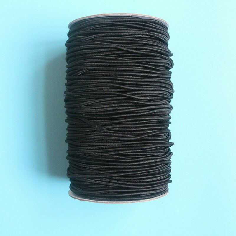 Elastische Kordel Für Diy-projekte, Schwarz, 2,3 Mm Breit
