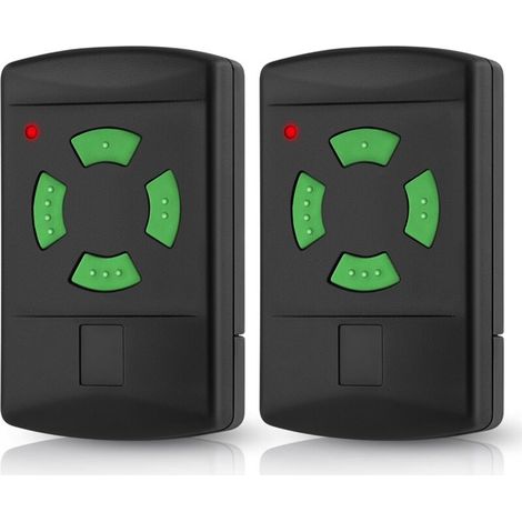 Bardusch Lot De 2 Télécommandes Pour Porte De Garage Hörmann Hsm4-26.975, Hsm2-26.975, Hs2-26.975, Dh01-26.975, Dhm02-26.975, Compatible Avec Hörmann 26,975 Mhz Pour Ouvre-porte De Garage