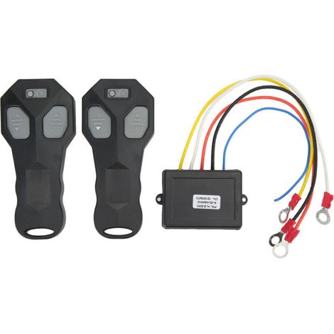 Bardusch-kit De Télécommande Sans Fil Pour Treuil Avec Indicateur, Portée De 23 M (75 Pi), 12 V, Anti-interférences, Universel Pour Véhicules