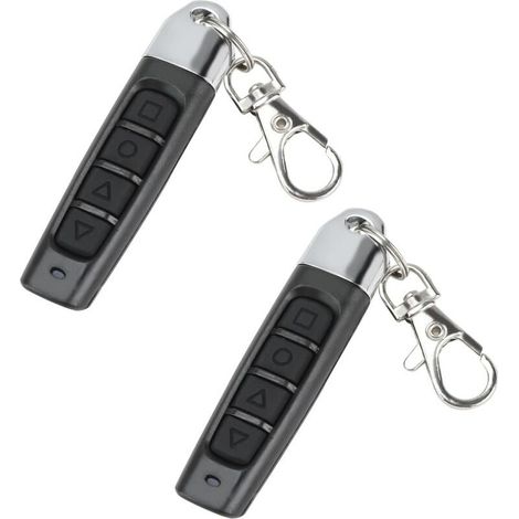 Bardusch Pièces Telecommande Universelle Portail 433 Mhz, Télécommande Porte De Garage Universelle Avec 4 Boutons Et Fréquence Fixe, Duplicateur De Telecommande Portail Sans Fil Pour Portes De Garage
