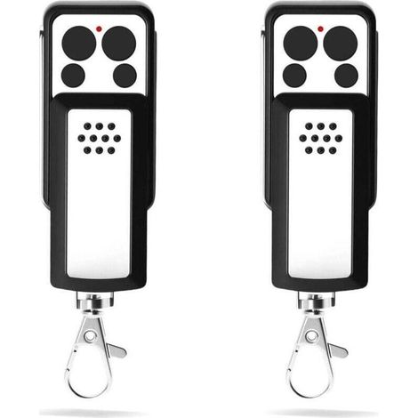 Telecommande Universelle Portaillot De 2 Télécommandes De Portail 433,92 Mhz – Compatible Avec 114253, Old 104250, Red 104257, 104251, 104350 – 4 Canaux, Code Tournant, Design À Glissière – P
