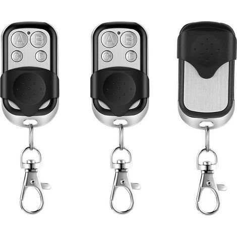Telecommande Portail 433.92 Mhz, Universelle Télécommande Garage Sans Fil À 4 Boutons, Rolling Code Telecommande Duplicateur Pour Porte Garage Électrique Avec Couvercle Coulissant Porte Clés