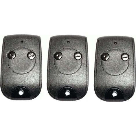 Télécommande 2 Canaux 433.42mhz Pour Moteurs De Portails Et Portes De Garage – Batterie Lithium 240mah – Portée 50m – Matériau Abs Durable