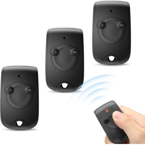 Vurahome - Télécommande 2 Canaux 433.42mhz Pour Moteurs De Portails Et Portes De Garage – Compatible Somfy Rts – Pile Cr2430 Incluse
