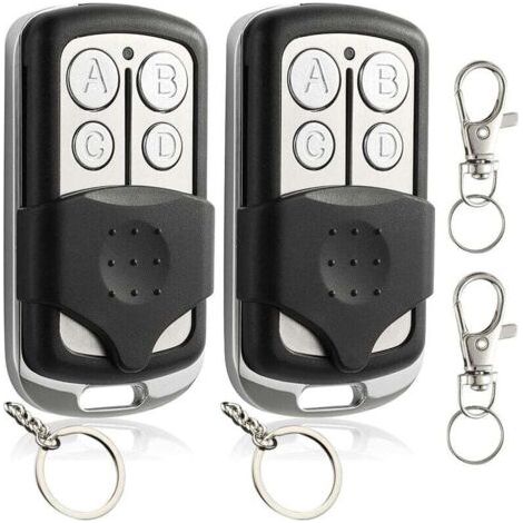 Telecommande Universelle Portail 2 Pièces Telecommande Porte De Garage Telecommande Copieuse Bip Portail Universelle Duplicateur De Telecommande Voiture Télécommande Clonage À 4 Touches 433,92 M