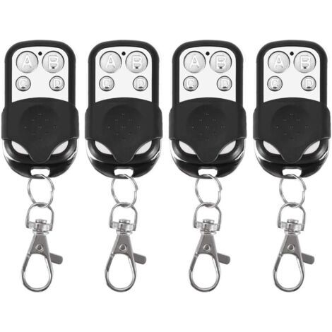 4 Télécommandes Universelles, Ouvre-porte De Garage Électrique Clone, Télécommande De Remplacement 433 Mhz, Télécommande De Porte De Garage À Quatre Boutons, Télécommande Sans Fil