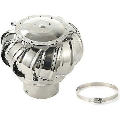 Windkraftanlage Aus Edelstahl, Drehbare Kaminhaube, Drehbares 110-mm-abzugsgitter, Drehbare Kaminhaube Für Herde