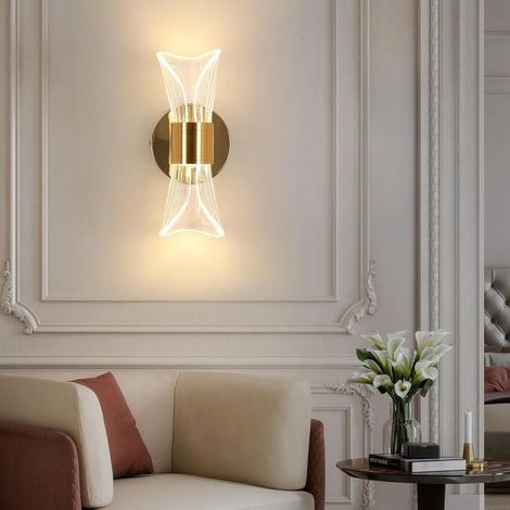 Applique Murale D'Intérieur Dimmable 12w Led Lampe De Chevet Design Moderne Applique Murale En Acrylique