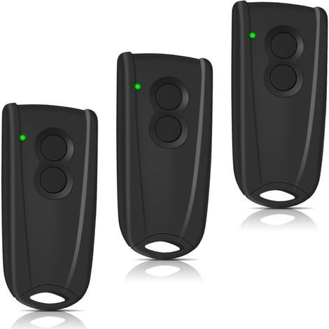 Lot De 3 Télécommandes Pour Ouvre-porte De Garage Ecostar Rsc2-433, Rse2-433 Et Rsz1-433.