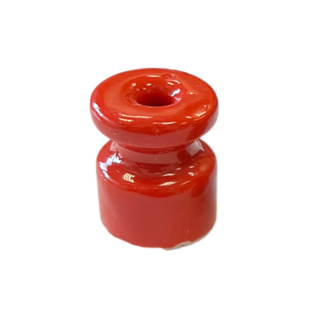 Porzellanisolator Rot 19x24mm Für Geflochtenes Kabel, 5er-pack