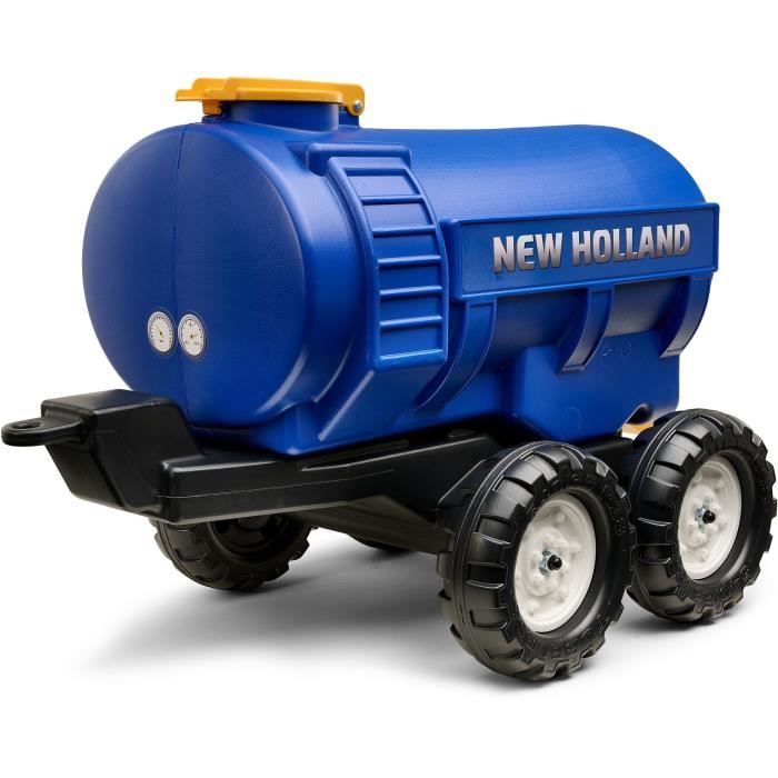 New Holland Falk Tank Trailer - 30l Capacity - Blue - Compatible With Falk Tractors (3-7 Years) - 100% Made In France