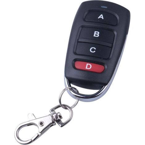 Flammkraft-télécommande Universelle De Copie 433mhz Pour Porte De Garage Et Portail, 4 Canaux, Avec Porte-clés