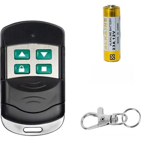 Flammkraft-télécommande De Copie 433 Mhz Pour Porte De Garage/portail, 4 Boutons Verts, Compatible Porte Enroulable, Copie Sans Fil Pour Sécurité Et Accès