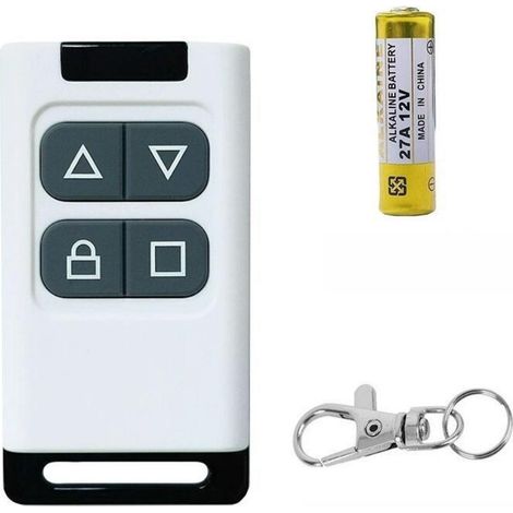 Flammkraft-télécommande Universelle Multi-fréquences 310-580mhz, 4 Boutons, Pour Portail, Garage Et Barrière, Blanc