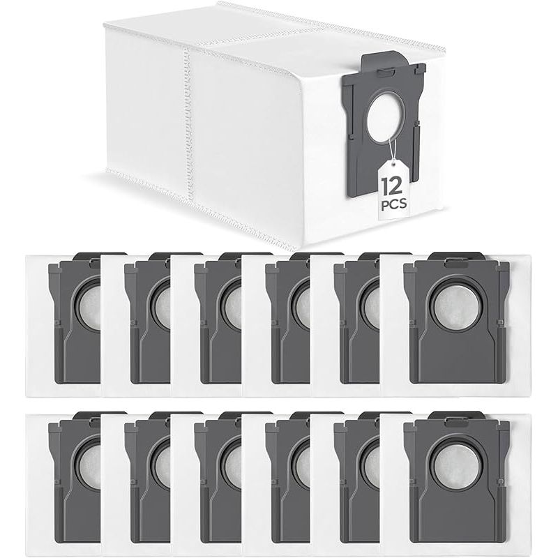 Forehill 12 Staubsaugerbeutel Für Dreame L10s Ultra Gen 2 / L10s Pro Ultra Heat / X30 L40 Ultra / X40 X50 Ultra Complete, Mova E30 Ultra / P50 Pro Ultra Ersatzbeutel Zubehör 3,2 L