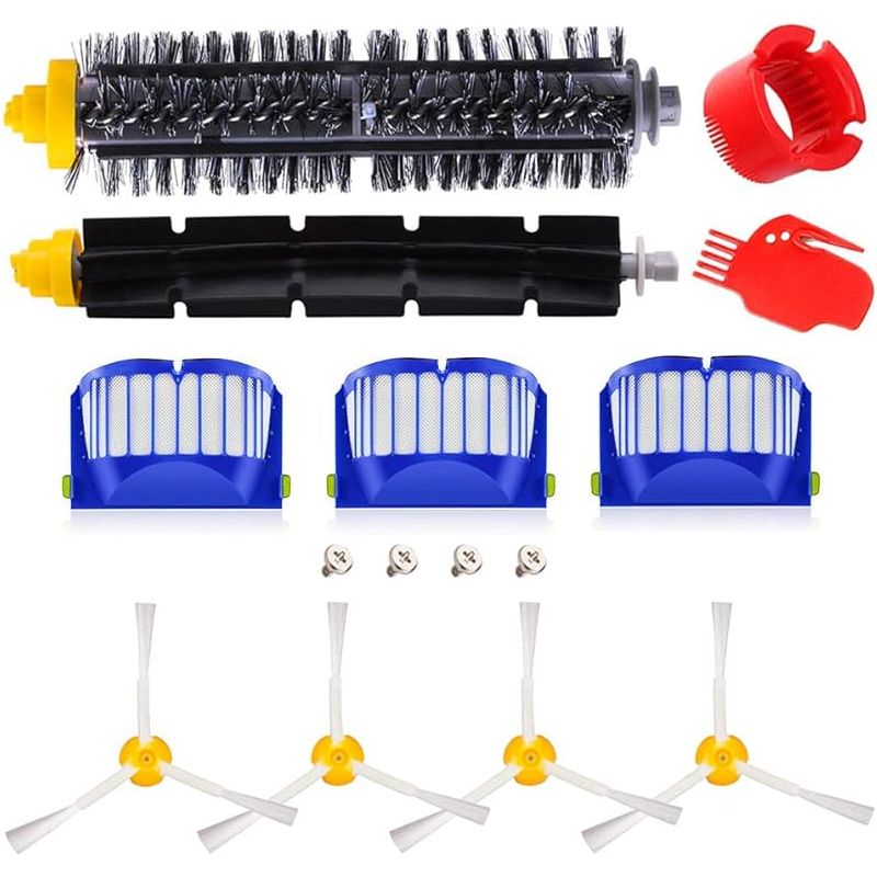 Ersatzbürsten-set Für Irobot Roomba Serie 600, 610, 614, 620, 625, 630, 635, 640, 645, 650, 655, 660, 665, 670, 671, 680, 690, 691. Zubehör Für Den Irobot Roomba 600 – Von Der Vorderachse.
